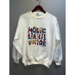 Modigliani Iunior Sweatshirt Italy Spellout Character Multicolor Crewneck Large